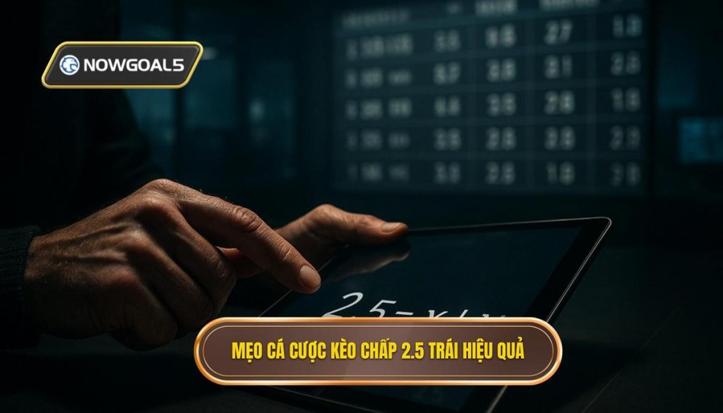 Mẹo cá cược kèo chấp 2.5 trái hiệu quả