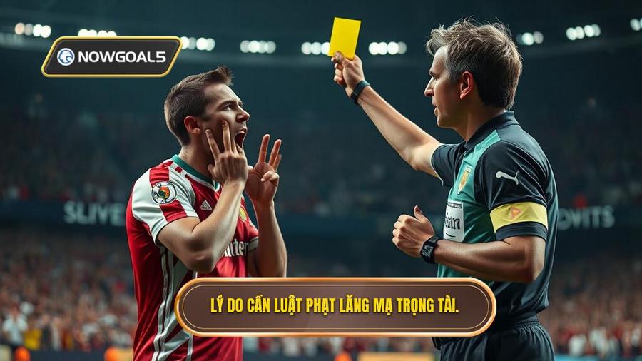 1. Lý do cần luật phạt lăng mạ trọng tài.