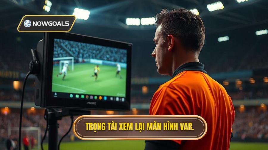 1. Trọng tài xem lại màn hình VAR.