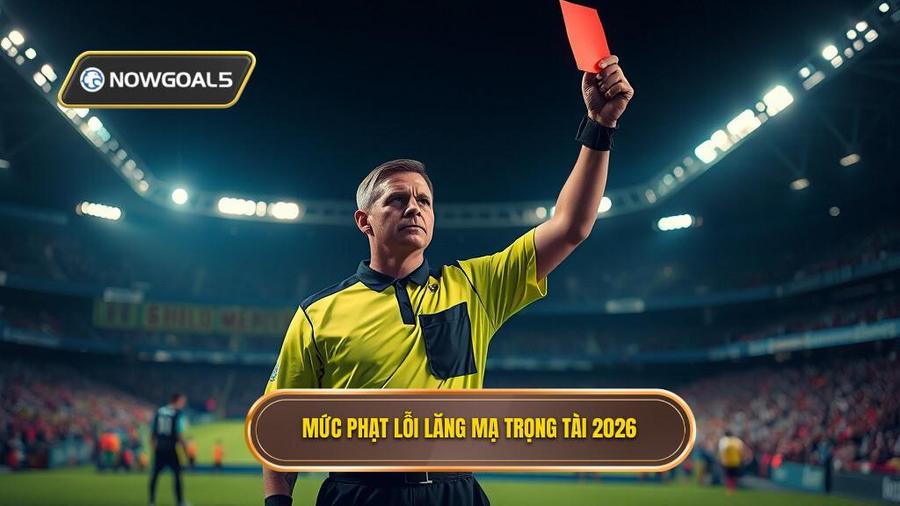 2. Mức phạt lỗi lăng mạ trọng tài 2026