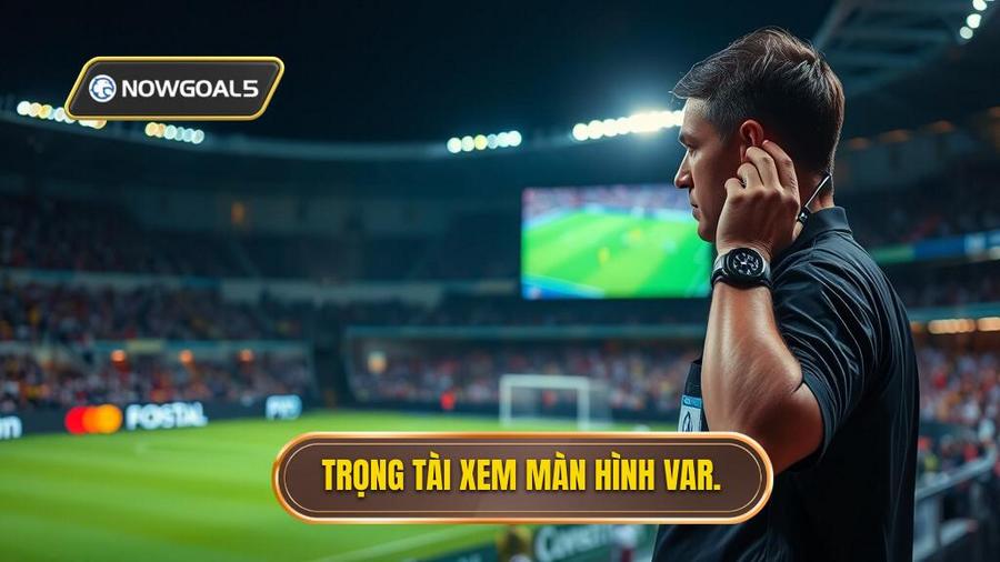 2. Trọng tài xem màn hình VAR.